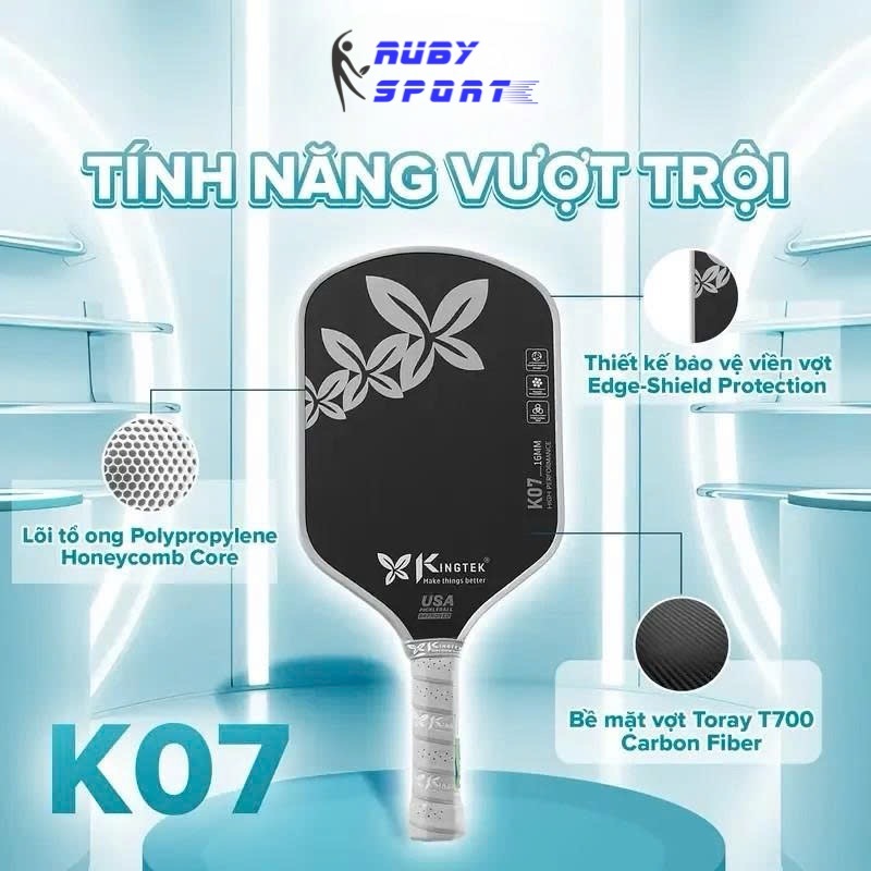 Vợt Pickleball Kingtek K07 High Performance - Carbon T700 | Shopee Việt Nam