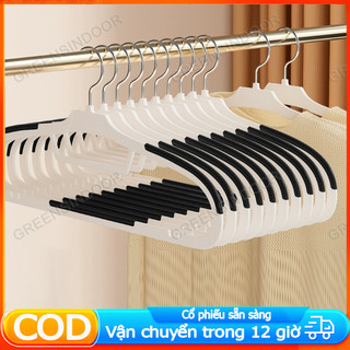 GREENSINDOOR Combo 50 Móc Nhựa Treo Quần Áo Chống Trượt, Móc Treo Đồ Chống Tuột Xoay 360 Độ, Chịu Lực Phơi Nặng