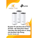 Bộ phát TP‑Link Deco E4 (3‑Pack) AC1200 – Hệ Thống Wi‑Fi Mesh Toàn Nhà, Phủ Sóng 400 m², Dùng cho Gia Đình/ Văn Phòng — ảnh 1