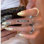 Nailbox Thiết Kế, Móng Úp, Móng Giả Vàng Nhạt Chấm Bi Hottrend M30