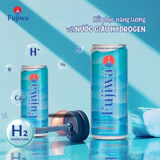 Nước Uống Giàu Hydrogen Cao Cấp Fujiwa Đóng Lon 330ml - Hỗ trợ tiêu hoá, Cải thiện đường ruột, Giải độc gan