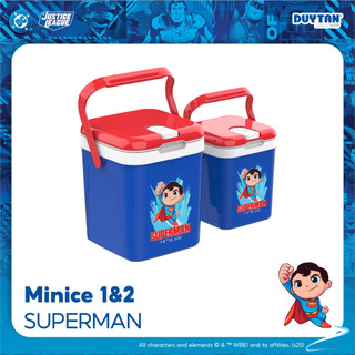 [BST We Bare Bears] Thùng đá MINICE 1 2, nhựa PP phiên bản siêu nhân Superman giữ lạnh đến 8 giờ