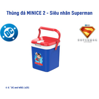 [BST We Bare Bears] Thùng đá MINICE 1 2, nhựa PP phiên bản siêu nhân Superman giữ lạnh đến 8 giờ
