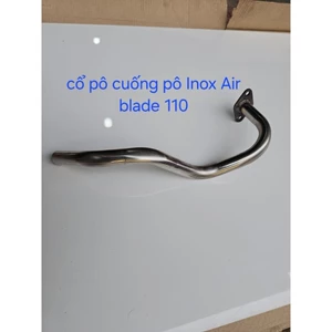 cổ pô cuống pô inox bóng 430 honda air blade 110 bảo hành 3 năm