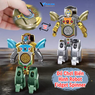 Đồ Chơi Biến Hình Robot Fidget Spinner Đồ Chơi Robot Biến Hình Cơ Học Đồ Chơi Cảm Giác Fidget Gyro Giảm Lo Âu