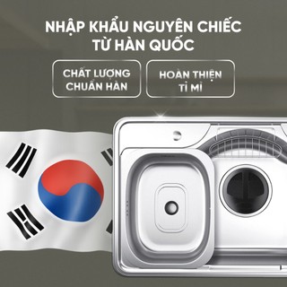 Chậu Rửa Bát Wonang Tân Á Đại Thành WKJ08551 Inox 304 Nhập Khẩu Hàn Không Kèm Hộc Phụ