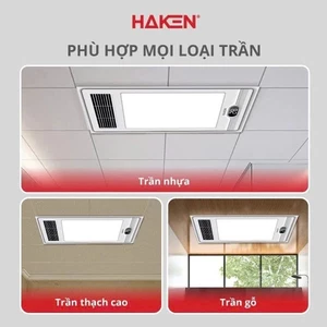 Sưởi âm trần thông minh 5 trong 1, thương hiệu HAKEN, model HK-QS06