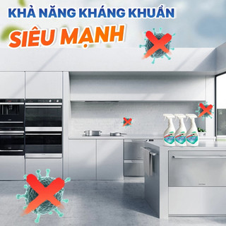 Chai dung dịch xịt tẩy đa năng TOPGIA làm sạch mọi vết bẩn, chai 500ml khử mùi, kháng khuẩn
