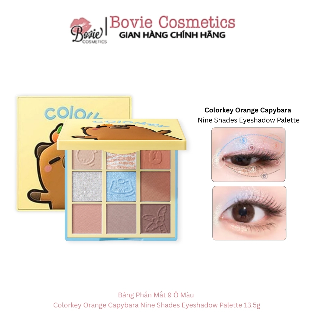 Bảng Phấn Mắt 9 Màu Colorkey Orange Capybara Nine Shades Eyeshadow ...