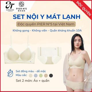 Set Nội Y Santony PIER N°5 519 - Tuyệt Tác Dưỡng Da HA Quyện Hương Hoa Sơn Trà & Đáy Tơ Tằm