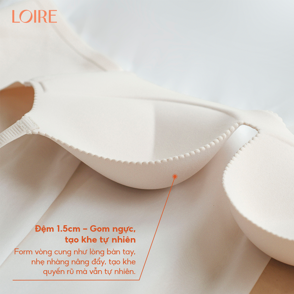 Áo Lót Pushup Không Gọng Đệm Mỏng 1,5cm Gom Ngực Nâng Đẩy Tạo Khe Loirechic AL250724