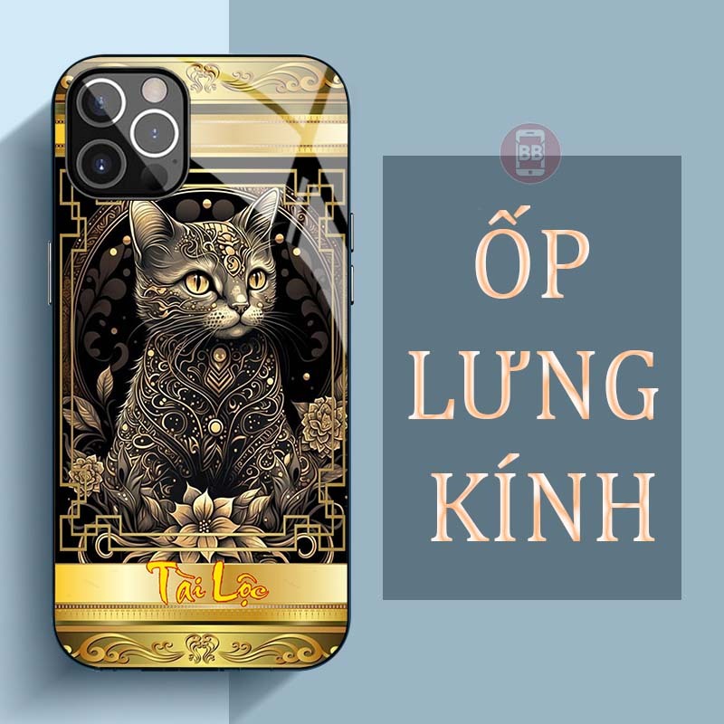 Ốp Lưng IPHONE 11, 11 PRO, 11 PRO MAX Mặt Lưng Kính Cường Lực In Hình 12 con giáp Tài Lộc
