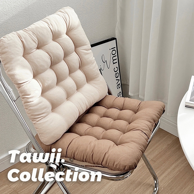 Tawii. Tấm lót ghế chống trượt bằng cotton vỏ đệm ghế có dây đai cho ghế ăn và ghế văn phòng Đệm ghế