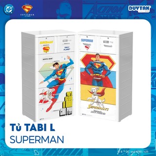 [Phiên bản đặc biệt] Tủ quần áo DUY TÂN Tabi-L 5 tầng AW siêu nhân SUPERMAN 4 hộc lớn 2 nhỏ bền đẹp