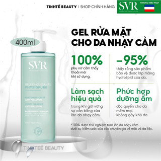 Gel rửa mặt dành cho da nhạy cảm SVR PHYSIOPURE Gelee Moussante 400ml