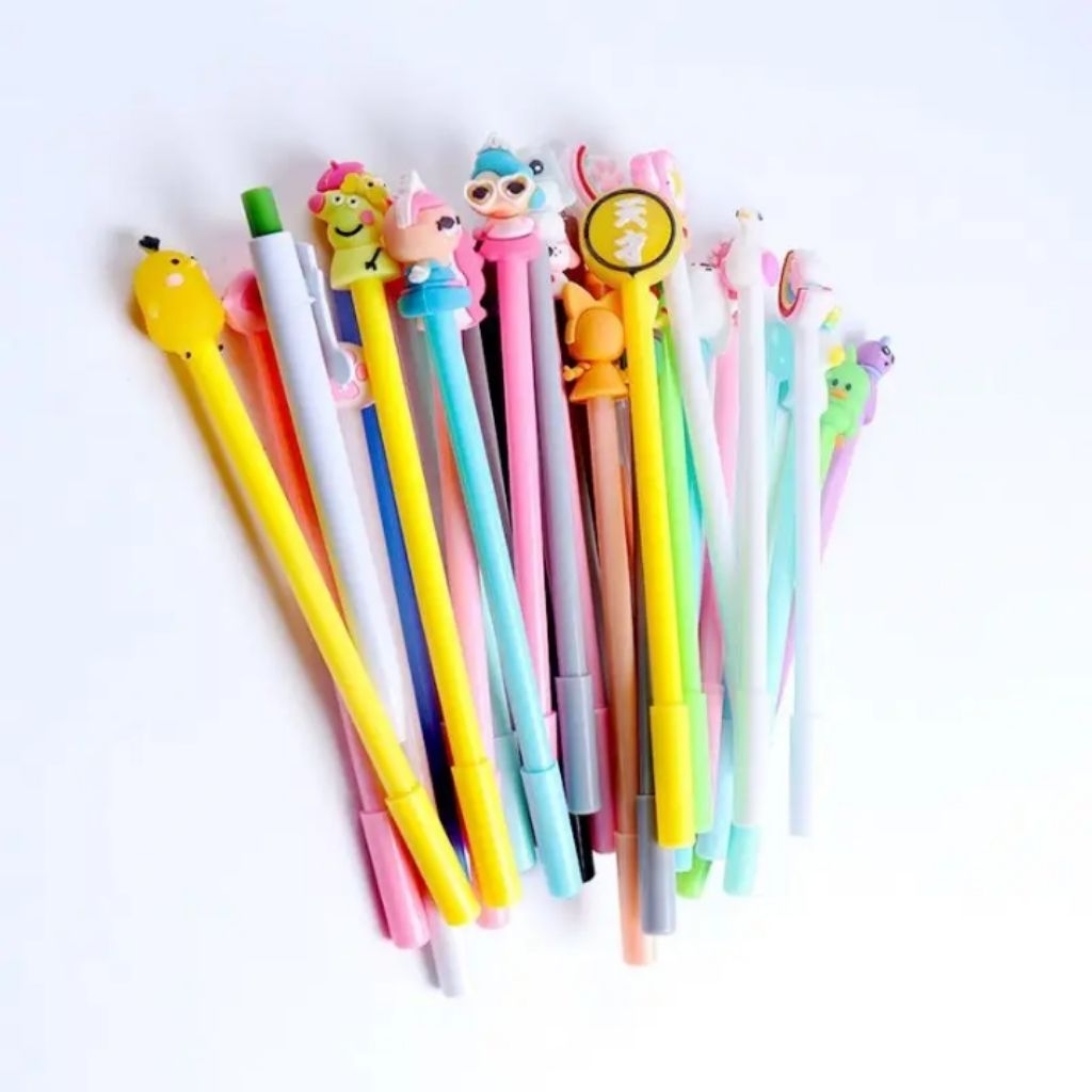 Combo 5 cây bút gel nước ngòi bút 0.5 hình kawaii
