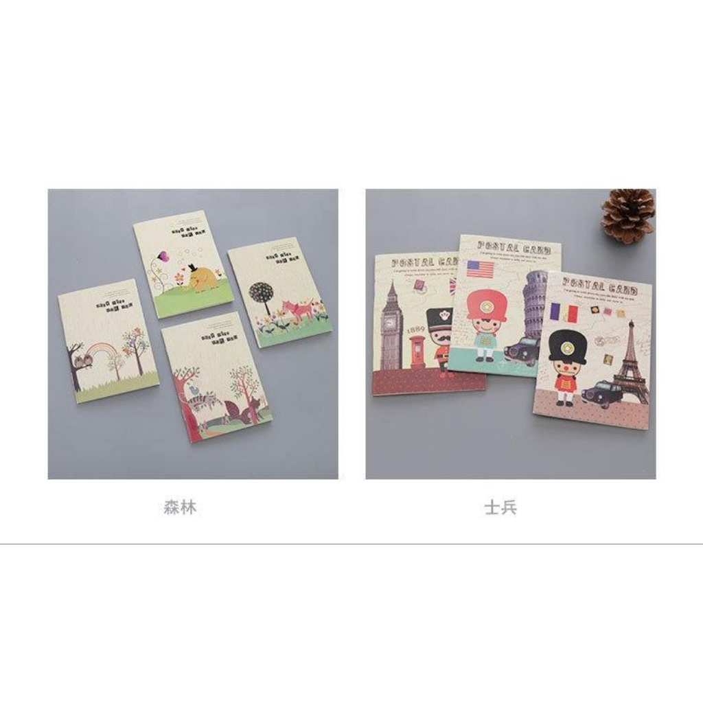 Combo 5 quyển sổ tay mini bỏ túi nhiều hình Kawaii (7x11cm)