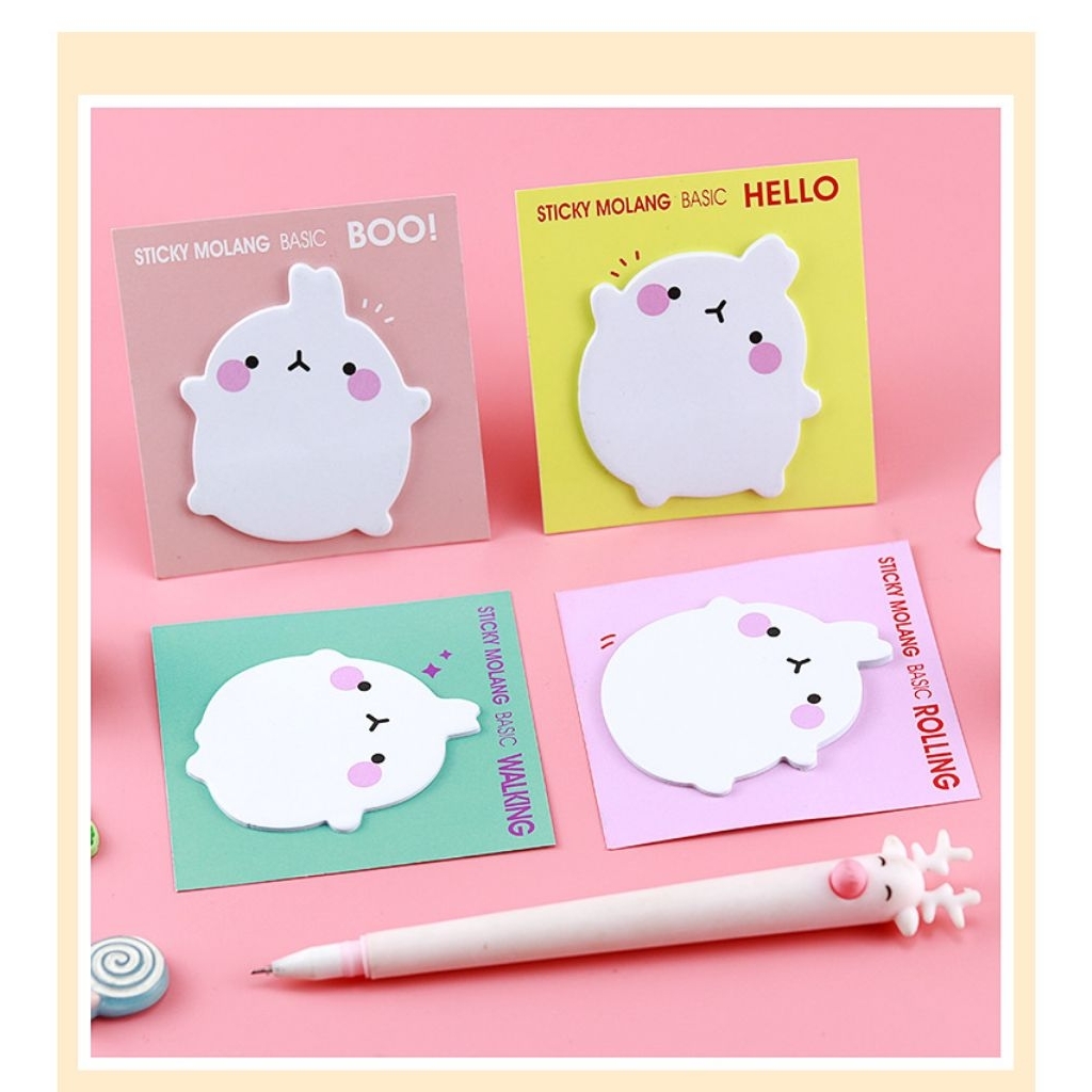 Combo 4 xấp Giấy note ghi chú molang cute