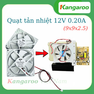 Quạt Tản Nhiệt 12V - 0.2A - 9x9x2.5cm - Dành cho Bầu Lạnh Chip Máy lọc Nước Nóng Lạnh