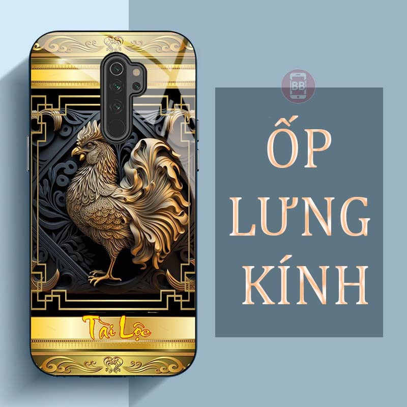 Ốp Lưng OPPO A5(2020), A9(2020) Mặt Lưng Kính Cường Lực In Hình 12 con giáp Tài Lộc