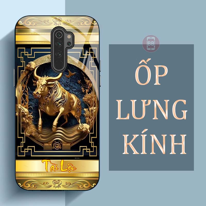 Ốp Lưng OPPO A5(2020), A9(2020) Mặt Lưng Kính Cường Lực In Hình 12 con giáp Tài Lộc