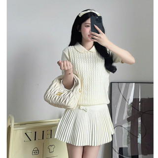 DELIZ - Áo len cổ sen vặn thừng cao cấp len lông thỏ tiểu thư hottrend thu đông PL43