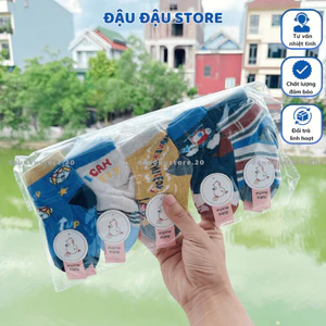 Sét 10 Đôi Tất Len Cho Bé Sơ Sinh Chất Len Mềm Mịn Dày Dặn Cho Bé Sơ Sinh 0-12 tháng - Đậu Đậu Store