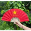 Quạt cờ đỏ sao vàng cán gỗ
