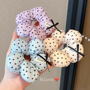 Dây cột tóc hoa 5 cánh phồng cho bé gái xinh