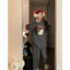 Set Bộ Nỉ Hello Kitty Thêu Xù Màu Xám. Bộ Đồ Nữ Dài Tay From Rộng Dễ Thương Phong Cách Hàn Quốc Ulzzang