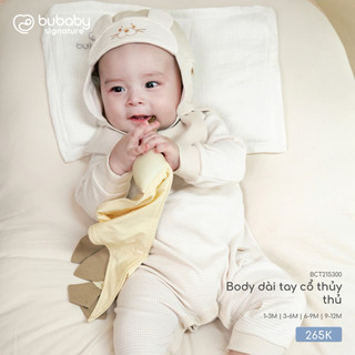 BuBaby BCT215300 Body dài tay cổ thuỷ thủ (kèm mũ) cao cấp cho bé trai và bé gái chất liệu mềm mại, dày dặn, an toàn