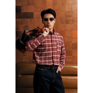 Áo Sơ Mi Tay Dài Nam Vải Flannel Form Fitted - Routine 10F25SHL001