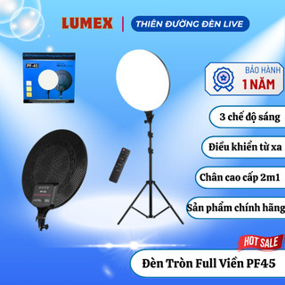 Đèn Trợ Sáng Tròn Viền PF 3 Size 26CM,33CM,45CM, Hỗ Trợ Quay Review, Trợ Sáng, Quay Video Livestream [BH12TH]