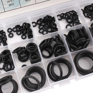 Hộp 400 gioăng cao su chất lượng cao, ron chỉ cao su 24 size chịu dầu, chịu nhiệt, chịu áp lực tốt
