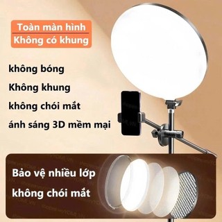 Đèn Trợ Sáng Tròn Viền PF 3 Size 26CM,33CM,45CM, Hỗ Trợ Quay Review, Trợ Sáng, Quay Video Livestream [BH12TH]