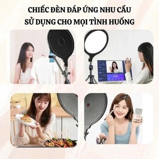 Đèn Trợ Sáng Tròn Viền PF 3 Size 26CM,33CM,45CM, Hỗ Trợ Quay Review, Trợ Sáng, Quay Video Livestream [BH12TH]