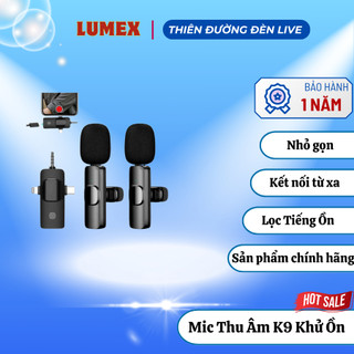 [BH12T]Micro cài áo không dây K8-K9 khử tiếng ồn siêu cấp, xa 20m, Micro thu âm không dây mẫu mới - hàng chính hãng