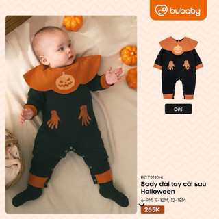 BuBaby BCT2110HL Body dài tay cài giữa cổ yếm Halloween cao cấp cho bé trai và bé gái mặc mùa lễ hội, chất liệu mềm mại