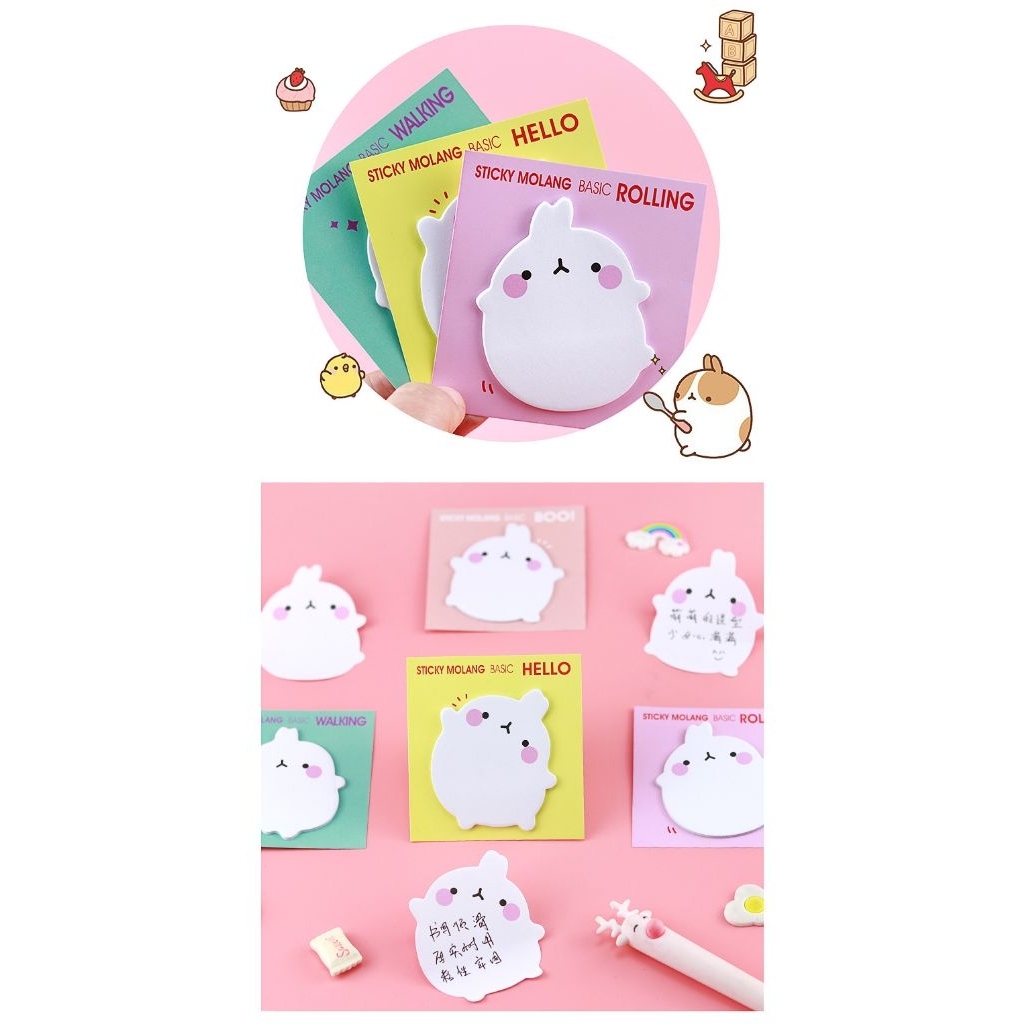 Combo 4 xấp Giấy note ghi chú molang cute