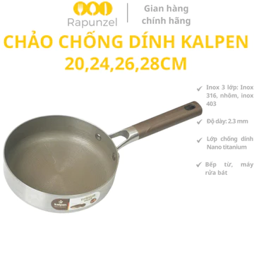 Chảo chống dính KALPEN, chảo chống dính bếp từ, chảo từ KALPEN, chảo inox chống dính, chảo inox