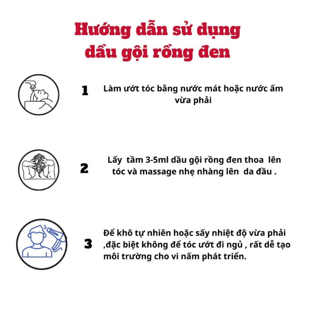 Giảm 40%  Dầu Gội Thảo Dược RồngĐen Giúp Sạch gàu viêm da cơ địa giúp tóc chắc khoẻ mềm mượt