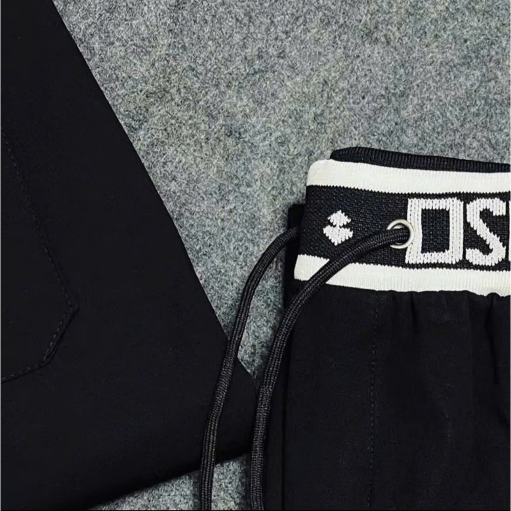 Quần Jogger Cạp Chữ D2 Thêu Chất Vải Umi Hàn Dày Dặn Không Xù Thời Trang Nam
