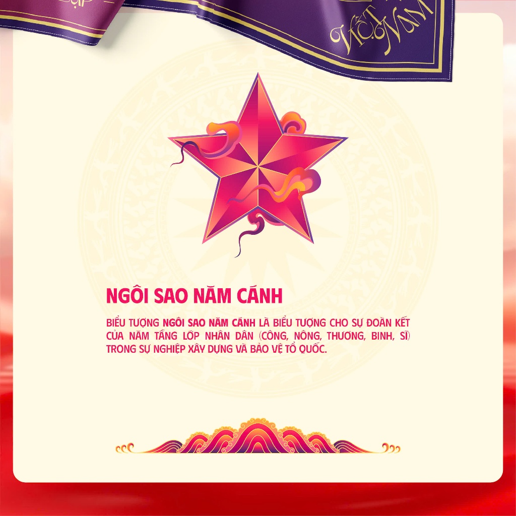 Khăn Bandana Việt Nam Lụa 60x60 |Họa Tiết Chim Lạc – Kỷ Niệm 80 Năm Quốc Khánh| Limited edition 40C