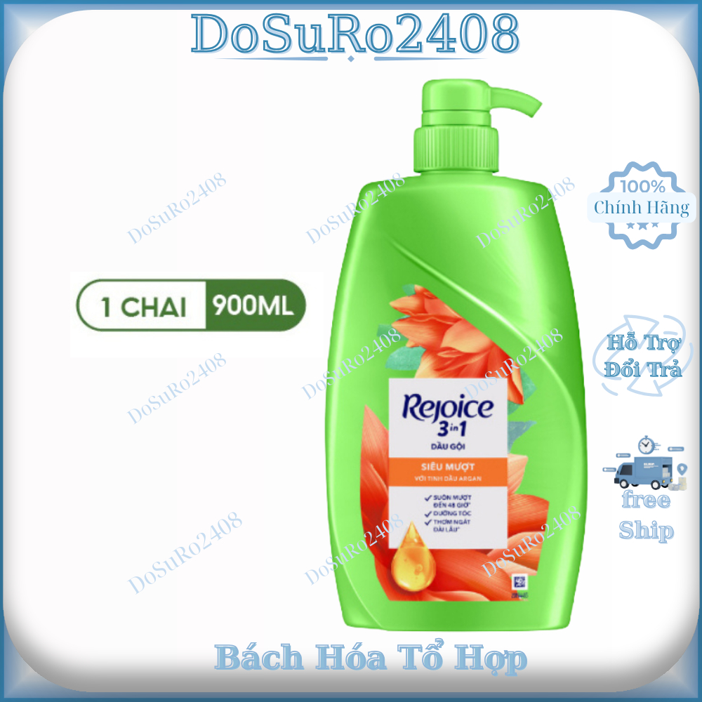 Dầu Gội REJOICE Chai 900ml Siêu Mượt