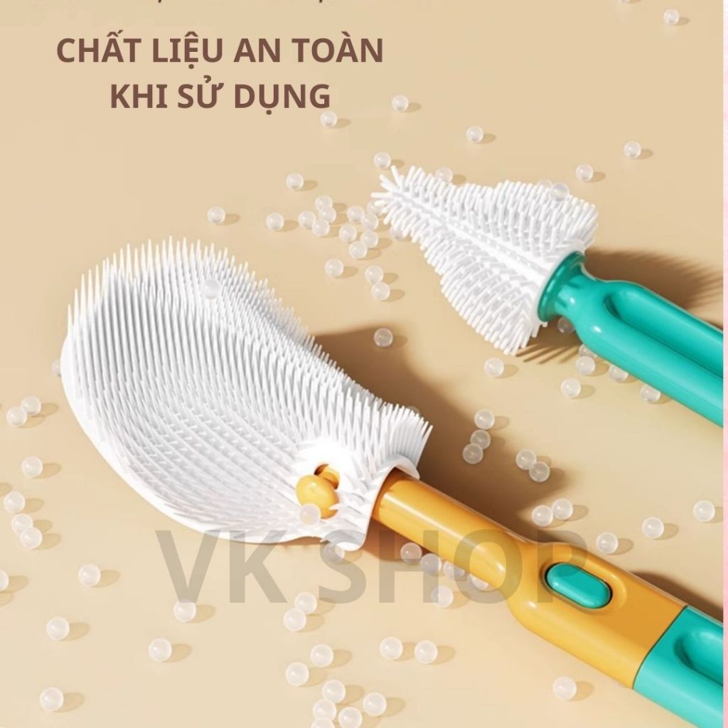Bộ Cọ Rửa Bình Sữa 6 Món Có Hộp Đựng – Dễ Mang Đi Du Lịch, Vệ Sinh Bình Sữa Tiện Lợi