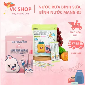 Nước Rửa Bình Sữa, Trái Cây, Bình Nước Mang Đi – Dạng Mang Đi Du Lịch Tiện Lợi, An Toàn, Làm Sạch Hiệu Quả