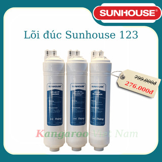 Lõi Lọc Thô Sunhouse Đúc 1-2-3 - Hàng chính hãng - Lõi Sunhouse đúc 123 ( 5micro-GAC-1micro )