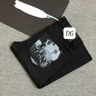 Quần Jean Nam dáng côn vừa Đen Trơn Form Slim Fit Co Giãn Nhẹ Thời Trang Cao Cấp – Quần Jean Nam Túi Sau In Họa Tiết