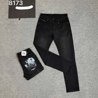 Quần Jean Nam dáng côn vừa Đen Trơn Form Slim Fit Co Giãn Nhẹ Thời Trang Cao Cấp – Quần Jean Nam Túi Sau In Họa Tiết
