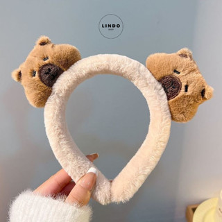 Cài Tóc Gấu Trúc Cute LINDO, Băng Đô Dễ Thương, Lông Nhung Mềm Mại, Kiểu dáng Đa Dạng